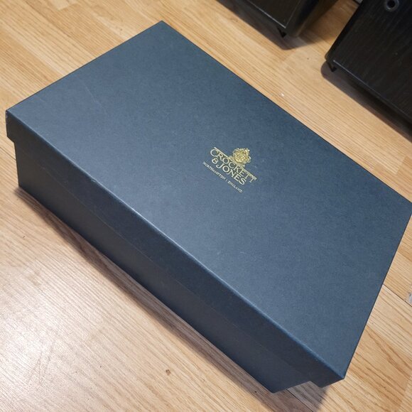 Crockett & Jones Highbury Black Derby Shoes - Picture 5 of 10